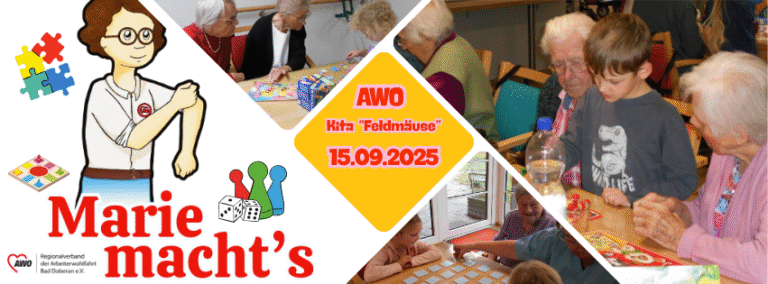 AWO Kita “Feldmäuse” in Retschow – Spielen verbindet Jung und Alt