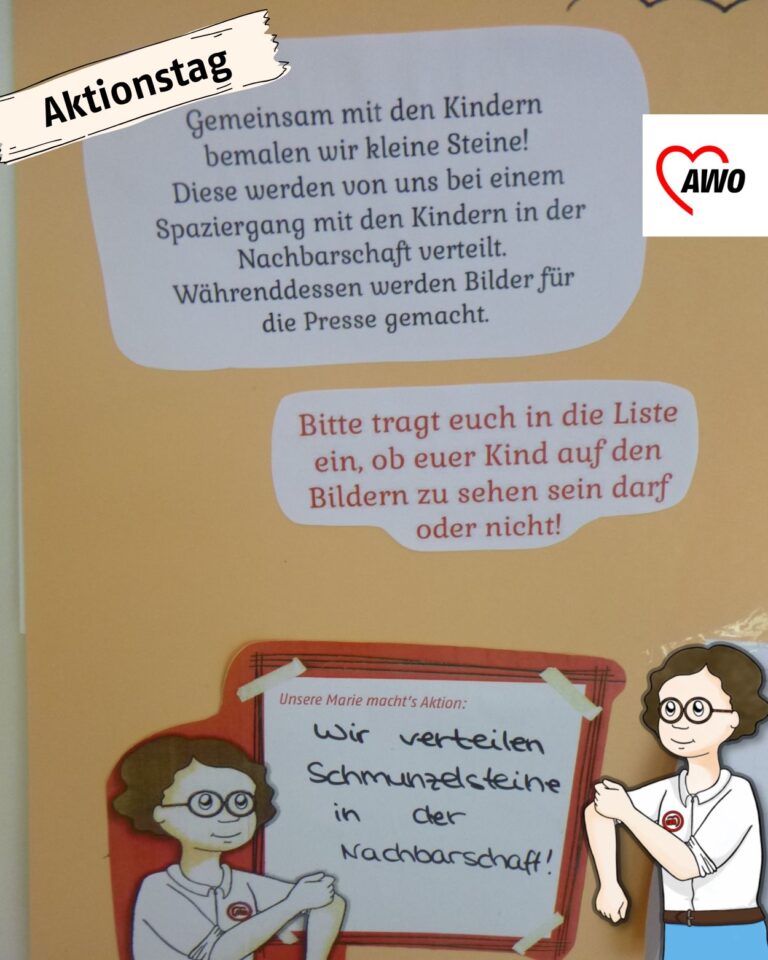 Aktionstag ‚Marie macht’s‘: Kita-Kinder verschenken gute Laune